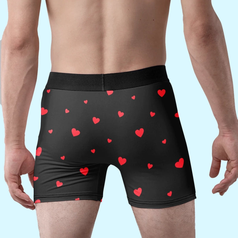 Custom Boxer Briefs, Men's Boxers - Personalized Anniversary Wedding Gifts For Husband And Wife, Him And Her - Property Of My Queen