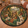Custom Quilted Round Mat - Personalized Birthday Gifts For Kids - Happy Wonders Under Your Feet