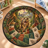 Custom Quilted Round Mat - Personalized Birthday Gifts For Kids - Happy Wonders Under Your Feet