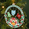 Custom Long Distance Acrylic Ornament - Personalized Christmas Birthday Gifts For Mom, Dad, Brother, Sister - Together In Every Season