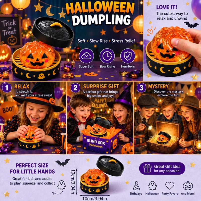Halloween Dumpling Squishy Blind Box - Halloween Birthday Gifts For Mom, Dad, Brother, Sister, Kids - Glow Up Your Squish