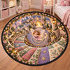 Custom Quilted Round Mat - Personalized Birthday Gifts For Kids - Welcome To The Fairy Kingdom