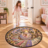 Custom Quilted Round Mat - Personalized Birthday Gifts For Kids - Welcome To The Fairy Kingdom