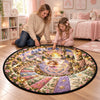 Custom Quilted Round Mat - Personalized Birthday Gifts For Kids - Welcome To The Fairy Kingdom