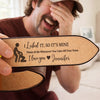 Custom Engraved Leather Belt - Personalized Anniversary Wedding Gifts For Husband And Wife, Him And Her - I Licked It, Mine