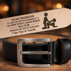 Custom Engraved Leather Belt - Personalized Anniversary Wedding Gifts For Husband And Wife, Him And Her - Property Of My Queen