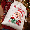 Custom Letter Drawstring Gift Bag - Personalized Christmas Birthday Gifts For Mom, Dad, Brother, Sister - Sweet Magic From Far Away