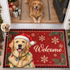 Custom Photo Home Decor Decorative Mat - Personalized  Christmas Birthday Gifts For Dog Cat Lovers, Dog Dad And Mom, Cat Owners - Festive Paws Have Arrived