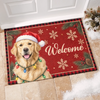 Custom Photo Home Decor Decorative Mat - Personalized  Christmas Birthday Gifts For Dog Cat Lovers, Dog Dad And Mom, Cat Owners - Festive Paws Have Arrived