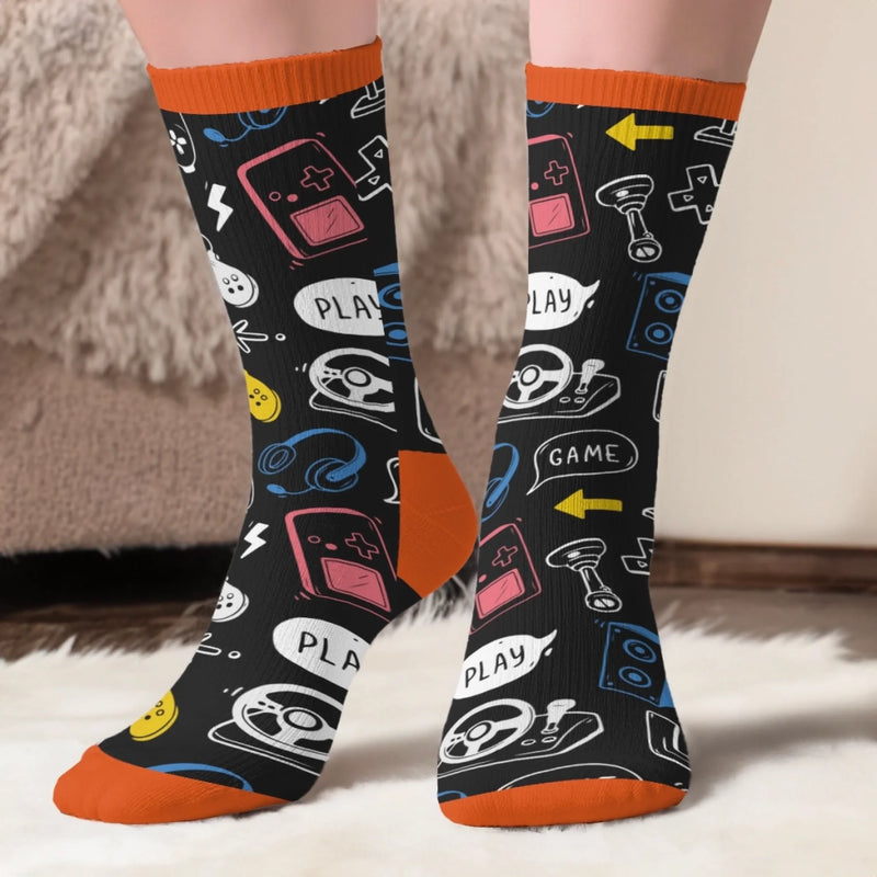 Custom Gamer Crew Socks - Personalized Birthday Gifts For Gamers, Game Lovers, Gaming
Fans, Family - Ready For The Next Level