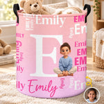 Custom Photo Laundry Basket - Personalized Birthday Gifts For Kids - Growing Curious Every Day