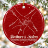 Custom Ceramic Ornament - Personalized Christmas Birthday Gifts For Mom, Dad, Brother, Sister - From Childhood Memories To Forever