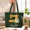 Custom Corduroy Tote Bag - Personalized Birthday Tailor Gifts For Sewer, Seamstress - Sew Much Love