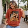 Custom Photo Funny Cat Selfie With Boo T-Shirt - Personalized Halloween Gifts For Dog Cat Lovers, Dog Dad And Mom, Cat Owners - Selfie With My Boo