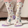 Custom Shh I'm Reading Crew Socks - Personalized Bookish Gifts For Book Lovers, Bookworms, Readers - Lost In My Own Magical World