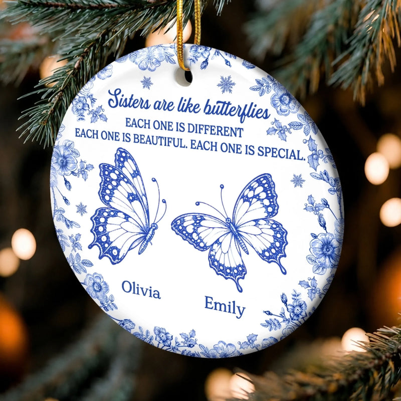 Custom Ceramic Ornament - Personalized Best Friend Christmas Birthday Gifts For Women, Besties, Sisters, BFF - Years Made Brighter