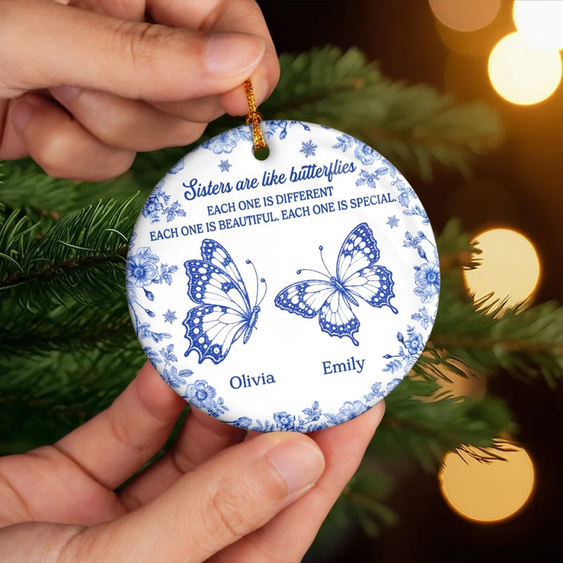 Custom Ceramic Ornament - Personalized Best Friend Christmas Birthday Gifts For Women, Besties, Sisters, BFF - Years Made Brighter