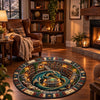 Custom Quilted Round Mat - Personalized Bookish Gifts For Book Lovers, Bookworms, Readers - Welcome To The Dragon Lair