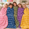Custom Blanket - Personalized Birthday Gifts For Mom, Dad, Brother, Sister - Wrapped In Lots Of Love