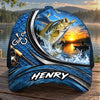 Custom Cap - Personalized Birthday Fishing Gifts For Fisherman, Husband, Son, Grandson, Brother, Grandpa, Dad, Yourself - Fish On Catch The Big One
