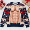 Custom Funny Ugly Sweatshirt - Personalized Anniversary Christmas Wedding Gifts For Husband And Wife, Him And Her - Merry And Mischievous