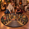 Custom Quilted Round Mat - Personalized Birthday Gifts For Guitar Lovers, Husband, Son, Grandson, Brother, Grandpa, Dad, Yourself - Music Speaks To The Soul