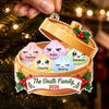 Custom Dumpling Squishy Acrylic Ornament - Personalized Christmas Birthday Gifts For Mom, Dad, Brother, Sister - Together For Christmas