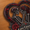 Custom Gothic Wood Sign - Personalized Halloween Decor, Anniversary Wedding Gifts For Husband And Wife, Him And Her - Till Death Do Us
