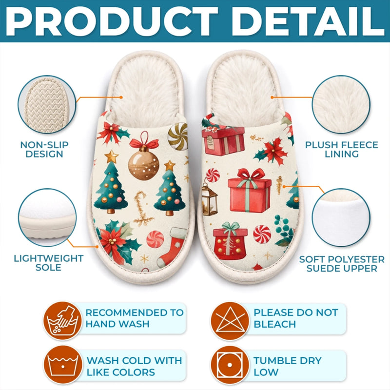 Custom Photo Flat Scuff Slippers - Personalized Christmas Birthday Gifts For Dog Cat Lovers, Dog Dad And Mom, Cat Owners - Soft Paws, Big Heart