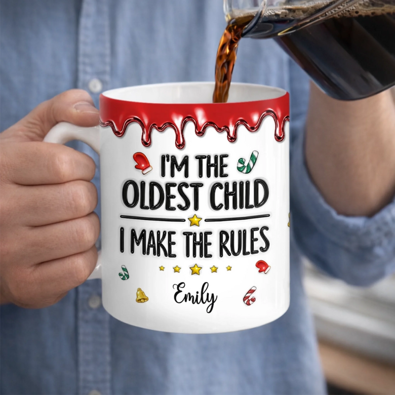 Custom 3D Inflated Effect Printed Mug - Personalized Birthday - Gifts For Mom, Dad, Brother, Sister - Better Together Always