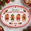 Custom Gingerbread Platter - Personalized Christmas Birthday Gifts For Mom, Grandma -  Warm Cookies Baked With Love