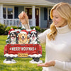 Custom Photo Wood Sign - Personalized Christmas Birthday Gifts For Dog Cat Lovers, Dog Dad And Mom, Cat Owners - Holiday Crew On Duty