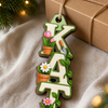 Custom Letter Wooden Ornament - Personalized Christmas Birthday Gifts For Mom, Dad, Brother, Sister, Kids, Sports Fans, Sports Lovers - Hooked On Happiness