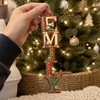 Custom Letter Wooden Ornament - Personalized Christmas Birthday Gifts For Mom, Dad, Brother, Sister, Kids, Sports Fans, Sports Lovers - Hooked On Happiness