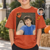 Custom Photo Funny Kid Selfie With Boo Comfort T-Shirt - Personalized Halloween Birthday Gifts For Kids - Creep It Cute, Kiddo