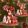 Custom Cheerleader Acrylic Ornament - Personalized Christmas Birthday Gifts For Wife, Daughter, Besties, Sisters, Granddaughter, Grandma, Mom, Yourself - Born To Cheer