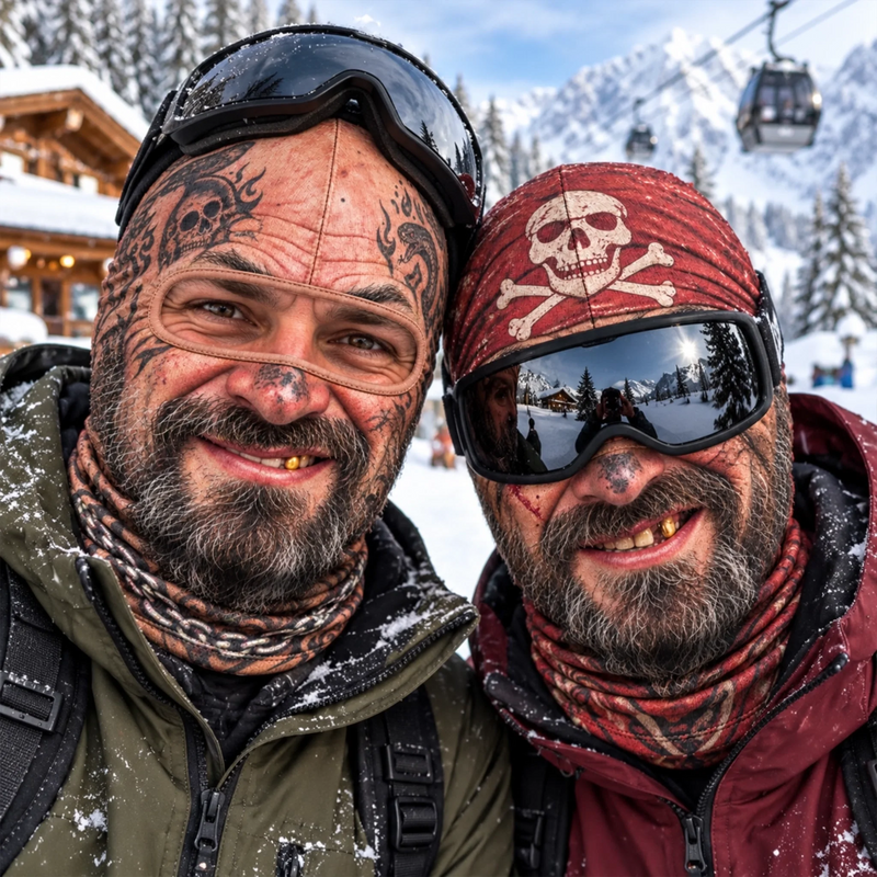 Custom Funny Ski Mask - Personalized Birthday Gifts For Ski Lovers - Snow Problem