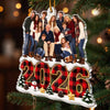 Custom Photo Acrylic Ornament - Personalized Christmas Birthday Gifts For Mom, Dad, Brother, Sister - Grateful For Every Precious Moment