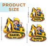 Custom Photo Acrylic Ornament - Personalized Christmas Birthday Gifts For Kids - Big Builds Ahead