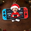 Custom Photo Little Gamer Acrylic Ornament - Personalized Christmas Birthday Gifts For Kids - Level Up The Holidays