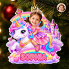 Custom Photo Acrylic Ornament - Personalized Christmas Birthday Gifts For Kids - Sparkle Into A Fairytale