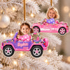 Custom Photo Acrylic Ornament - Personalized Christmas Birthday Gifts For Kids - Christmas Is On Wheels