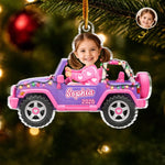 Custom Photo Acrylic Ornament - Personalized Christmas Birthday Gifts For Kids - Christmas Is On Wheels