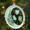 Custom Long Distance Acrylic Ornament - Personalized Christmas Birthday Gifts For Mom, Daughter - Family Ties Across The Miles