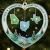 Custom Long Distance Acrylic Ornament - Personalized Christmas Birthday Gifts For Mom, Daughter - A Little Christmas Love From Afar