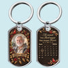 Custom Photo Keychain - Personalized Memorial Sympathy Gifts For Loss Of Mom, Dad - Love Lives On In Memories