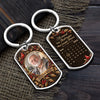 Custom Photo Keychain - Personalized Memorial Sympathy Gifts For Loss Of Mom, Dad - Love Lives On In Memories