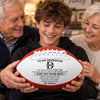 Custom Leather Football - Personalized Birthday Gifts For Son, Grandson, American Football Lovers, Sports Fans, Sports Lovers - Proud Of Every Game Day