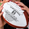 Custom Leather Football - Personalized Birthday Gifts For Son, Grandson, American Football Lovers, Sports Fans, Sports Lovers - Proud Of Every Game Day