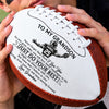 Custom Leather Football - Personalized Birthday Gifts For Son, Grandson, American Football Lovers, Sports Fans, Sports Lovers - Made For Game Day